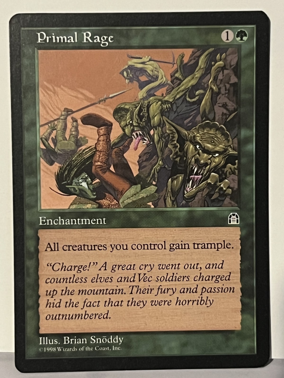 Primal Rage Stronghold NM MTG Magic Fast Shipping