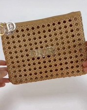 Dior Rattan Clutch Tasche Etui Limited Editio...