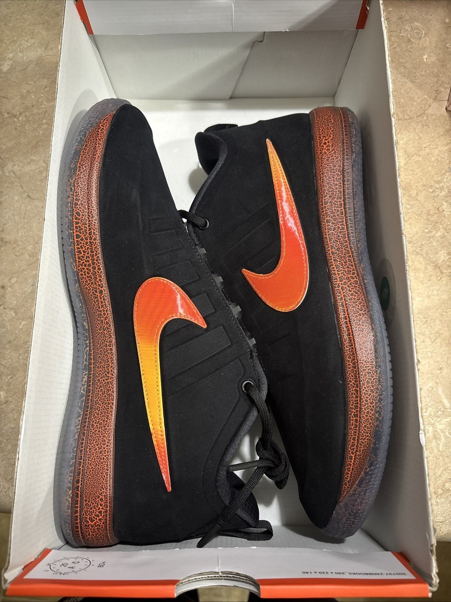 Nike Book 2 Rising Black and Safety Orange Basketball Shoes Size
