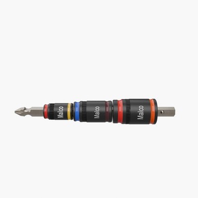 Malco MTP2A 7-in-1 C-RHEX  Flip-Bit Color-Coded Socket Set with 1/4-5/16,