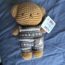 Just Dutch BORIS Doll Plush Crochet Overalls 8" Miffy Friend