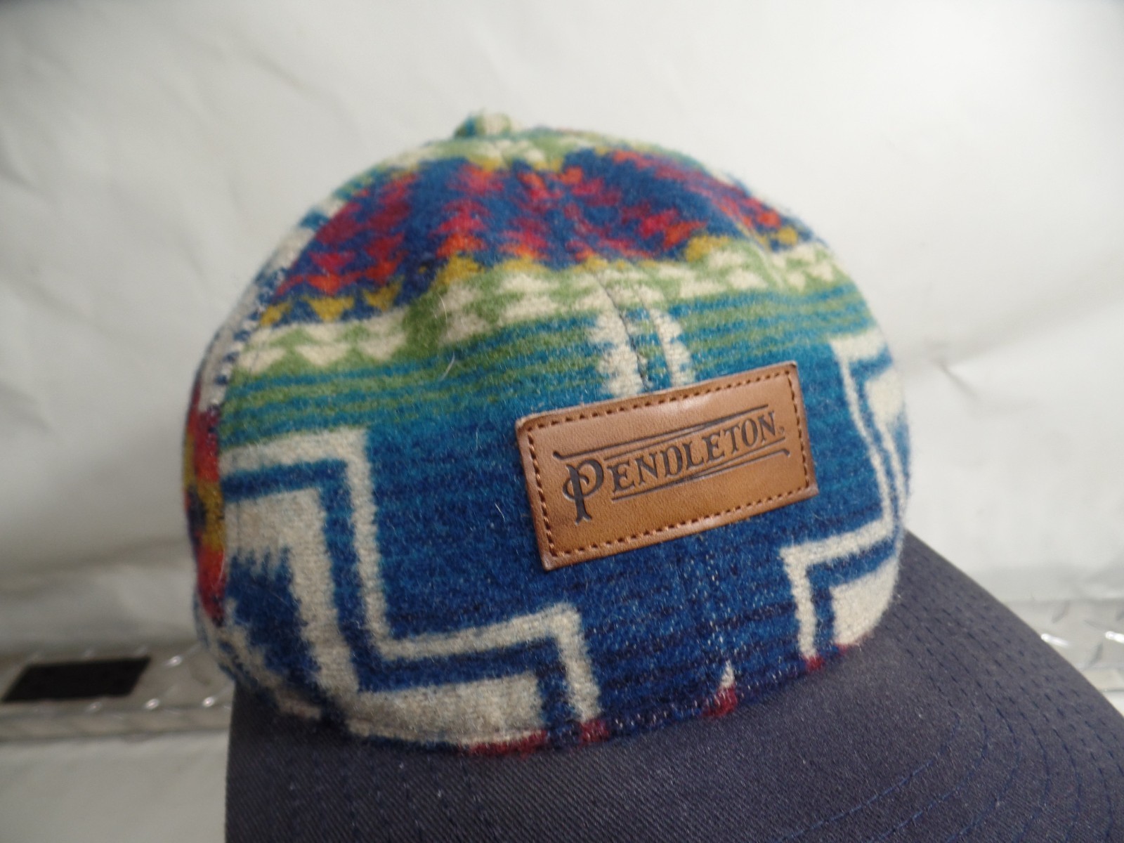 PENDLETON wool Snapback Wool Baseball Cap Hat Tri… - image 2