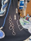 Quality Lot Of 8 Blue Vintage Mixed Jewelry 2 Signed NY Co Necklaces Brooch ++++ — photo 6