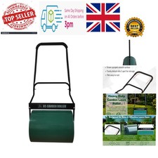 Durable Metal Garden Roller - 65L Water/Sand Filled for Lawn Leveling Perfection