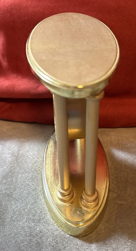 Westfalia Tischuhr Modell HB 565 Quarz goldfarben Deko Werbegeschenk