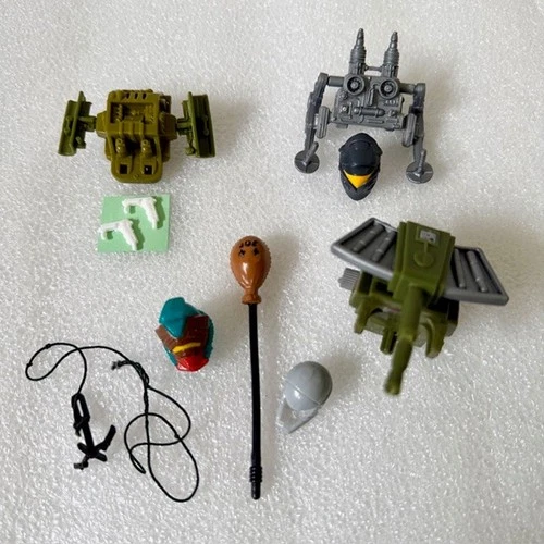 Lot of GI Joe Accessories 1985-88: Toxo-Viper, Backstop, Fast Draw, Astro-Viper