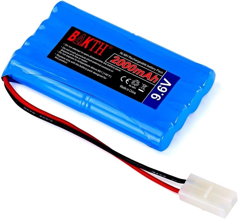 NiMH RC Akku 9.6V 2000mAh Hochleistungsmodelle Automobil Flugzeug Roboter - Bild 3 von 4