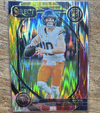 2024 Panini Select Club Level Prizm Bo Nix #221 Rookie Broncos