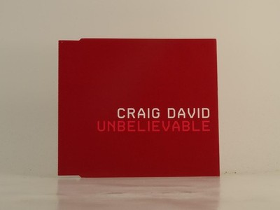 CRAIG DAVID UNBELIEVABLE (D94) 1 Track Promo CD Single including Picture Sleeve 