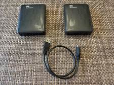 Lot of (2) WD My Passport 2TB Portable Hard Drive (WDBY8L0020BBK) USB 3.0 Tested