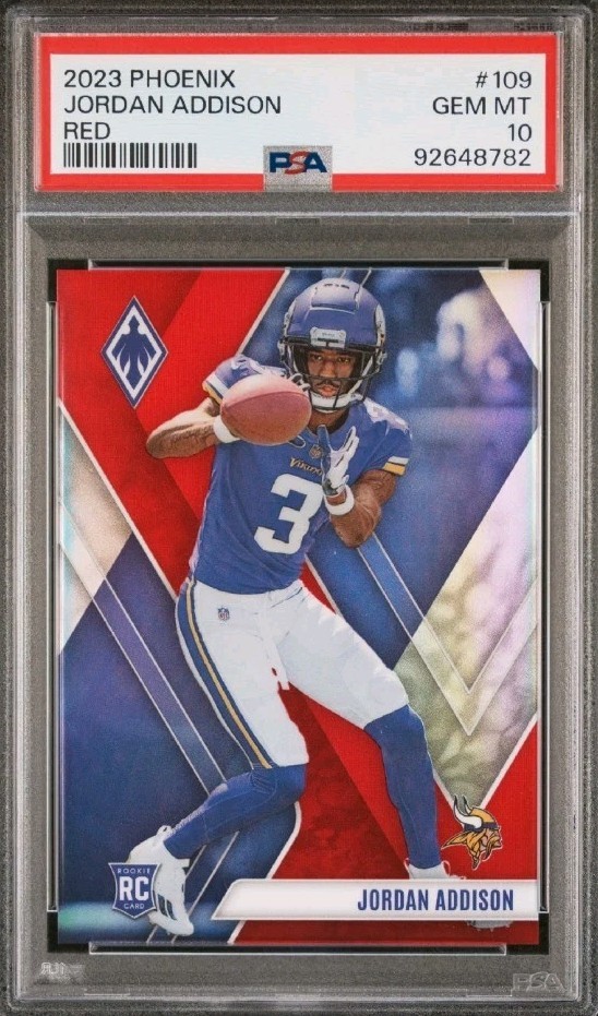 2023 Panini Phoenix - Rookies Jordan Addison #109 Red /250 (RC)