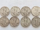 8 - Silver  Walking Liberty Halves
