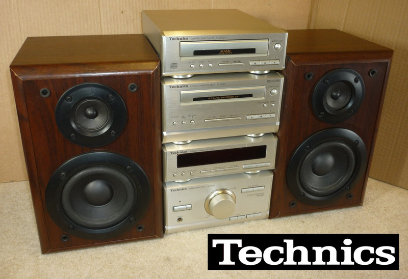 Technics ST-HD301 HiFi Sound System with Speakers – CD-Tape-Tuner-Amp Amplifier