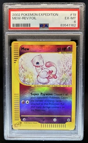 2002 Pokemon Expedition Set Mew Reverse Holo #19 PSA 6