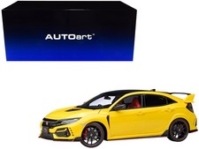 2021 Honda Civic Type R FK8 RHD Sunlight Yellow Limited 1/18 Autoart