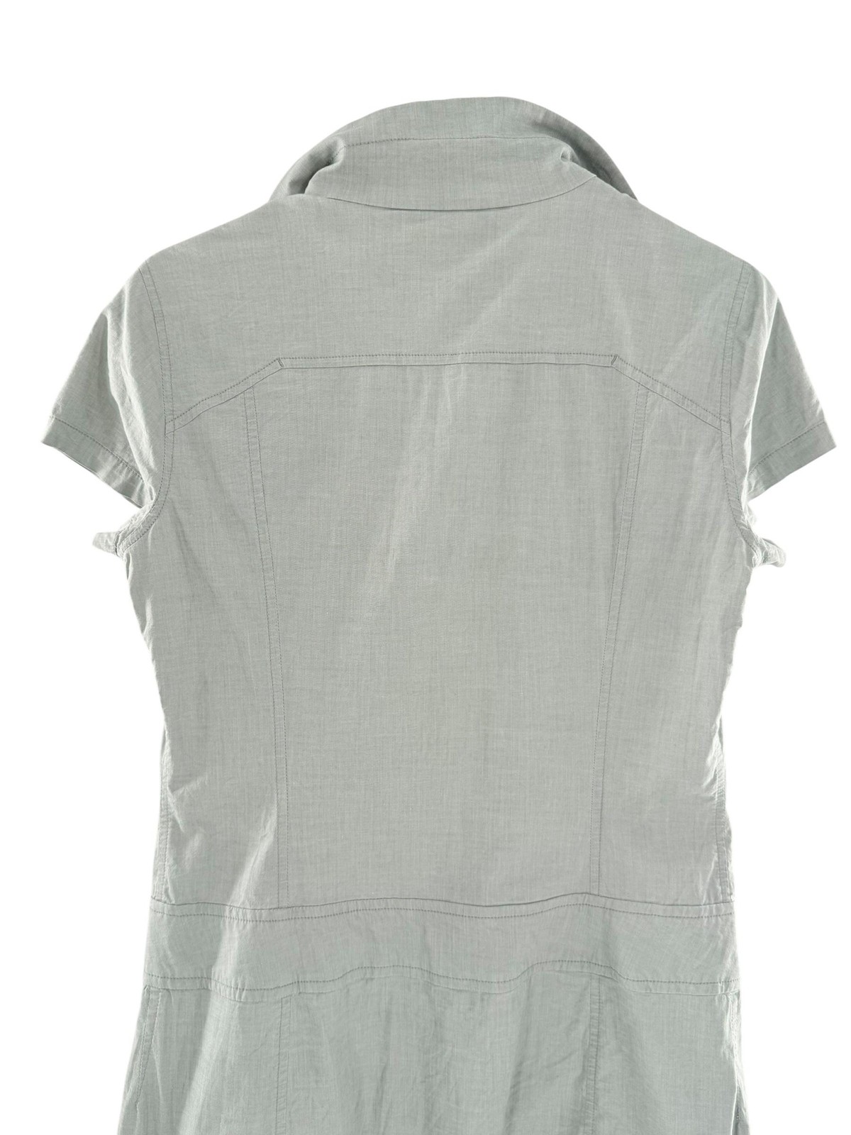 Arc'teryx Blasa Dress Womens 4 Sage Green/Gray Short Sleeve Zip Pockets Trail thumbnail 14