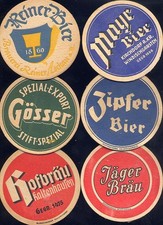 12 alte Bierdeckel Österreich 33
