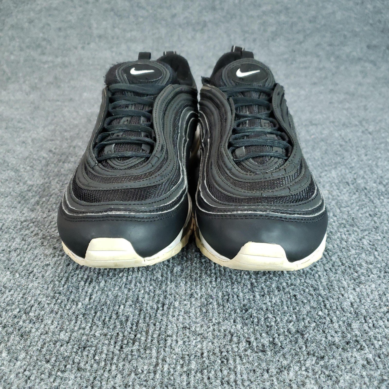 Nike Air Max 97 Shoes Mens Size 9.5 Black Low Top Running Sneakers 921826-001 thumbnail 2