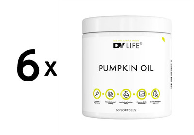 6 x Dorian Yates DY LIFE Pumpkin Oil - 60 softgels (101,38 EUR/kg)