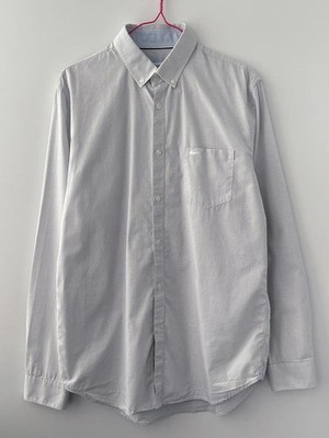 Men Lacoste Shirt Blue Cotton M