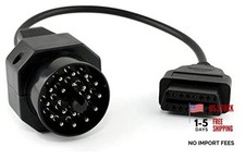 Obd2 Female to 20 Pin Extension Convert Adapter OBD1 to OBD II Cable for gray