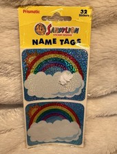 Vintage Sandylion Rainbow NOS Sticker Pack 32 Count Prismatic READ
