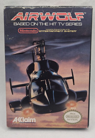 Airwolf NES Nintendo 1989 gioco con scatola no manuale testato cartuccia autentica