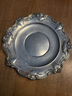 1866 GORHAM CHANTILLY STERLING SILVER #746 SANDWICH / PASTRY DISH PLATE 10 1/2