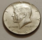 1967 Kennedy Half Dollar • 40% Silver • Circulated • X175