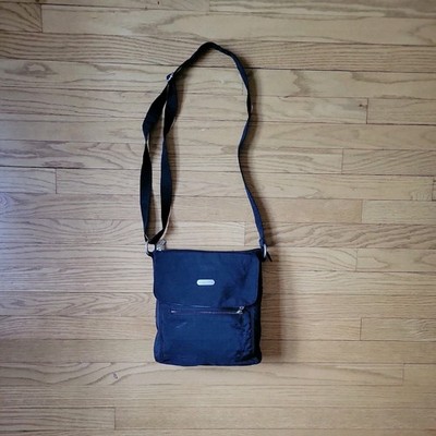 Baggallini Essential Crossbody Bag Black Nylon Travel Purse