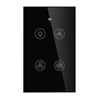 WiFi Smart Ceiling Fan Light Wall Switch, Smart Life/Tuya APP Remote Timer an...