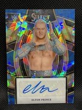 2024 Panini Select WWE Elton Prince Cracked Ice Prizm Auto #SL-EPR