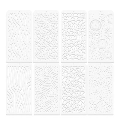 Multipurpose Pattern Stencil Template Set Safe Materials Precisions Cut For Wall