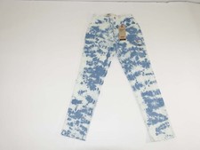 Levi's Women's 721 High Rise Skinny Ankle Jeans Size 2 / 26 NWT Blue White Denim