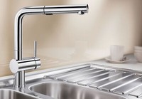 Blanco LINUS-S Vario Armatur / Chrom / Zugauslauf / Hochdruck -