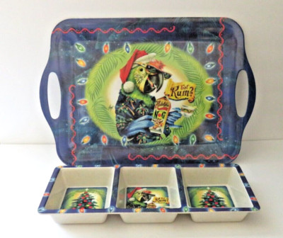 Jimmy Buffet Lower Latitudes  Got Rum   Tray and Condiment Tray PARTY Ready