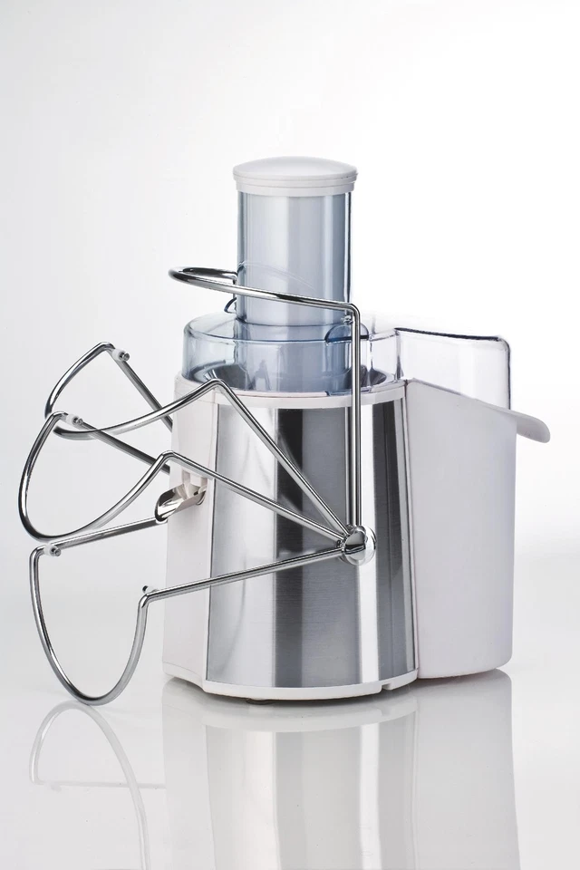 Ariete Centrika Metal Centrifuga 173 Acciaio Inox 700W Bianco e Argento - Immagine 2 di 2