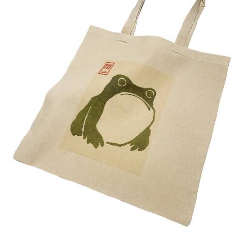 Matsumoto Hoji Frog Tote Bag Vintage Japanese Woodblock Art - 第 1/10 張圖片