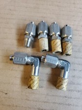 6 Parker 1/4 Tube OD x 1/4" NPT straight long elbow Connector 316 SS Stainless