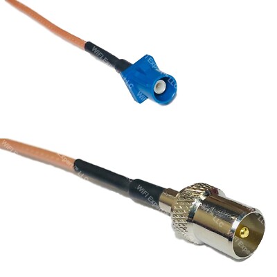 RG316 Fakra C Male to DVB TV Pal Male RF Cable Rapid-SHIP LOT