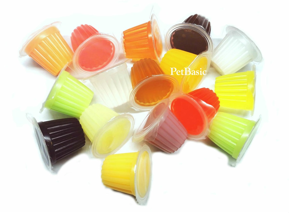 12 x Assorted Jelly Pots Treat Crested Gecko Insect Food Bearded Dragon