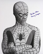 1974-77 Danny Seagren Spiderman Signed LE 16x20 B&W Photo (JSA)