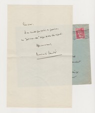 Lettre LAS journaliste Maximilien Gauthier à André Roubaud 1948 - Pot-aux-roses