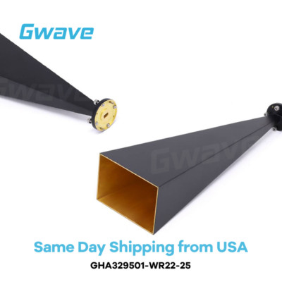 WR-22 Rect. Standard Gain Horn Antenna 25 dBi Typical Gain,U Band 32.9 - 50.1GHz