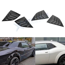 Car Exterior Rear Side Window Louvers Windshield Trim for Dodge Challenger 2008+