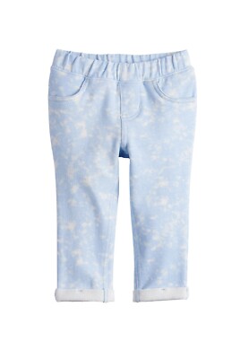 Jumping Beans Baby Girl Cloud Print French Terry Leggings Pants Size 24 Months
