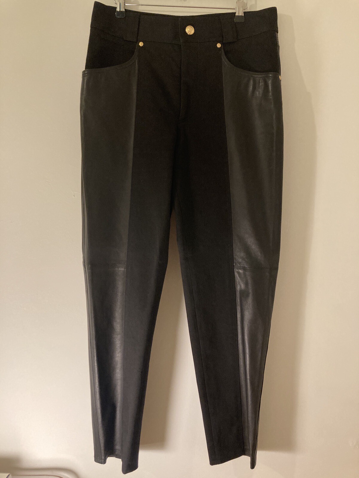 Gianni Versace Leather Jeans Vintage Rare