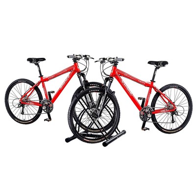 two bike floor stand