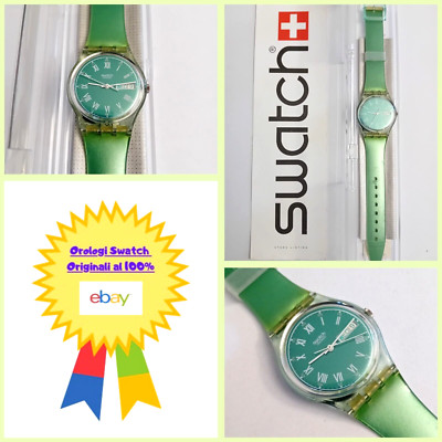Swatch Gent New Greenset GG704 1993 Vintage Armbanduhr 90er NOS