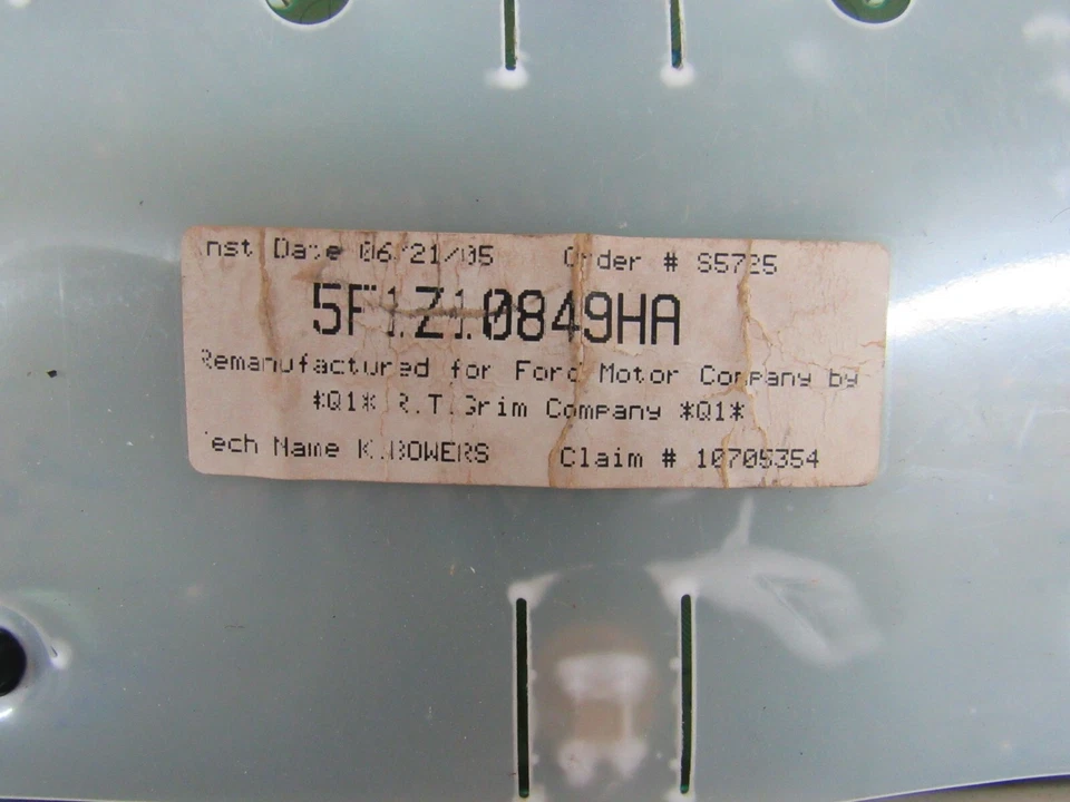 Ford Taurus 2006 2007 cabezal de instrumento velocímetro calibre cuadro 5F1Z10849HA Foto 3 de 4